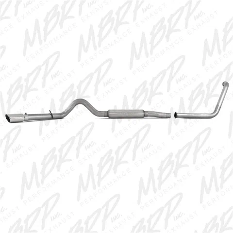 Fits 04-05 Ford Excursion 4_ Exhaust System Single Side (Stock Cat) Exit-S6216AL